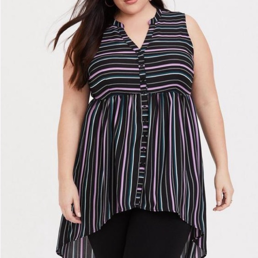 Torrid Lexie Georgette Tunic Tank